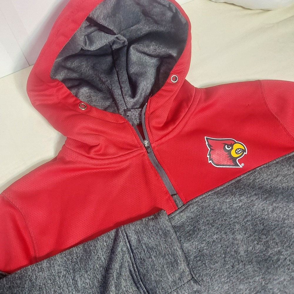 Louisville Cardinals Colosseum Pullover Hoodie Sweatshirt - Size M "read"‎